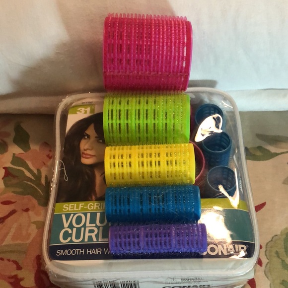 Vintage CONAIR Voluminous Curls Soft Round Rollers Velcro-Like Wrap Old-School - Picture 4 of 10
